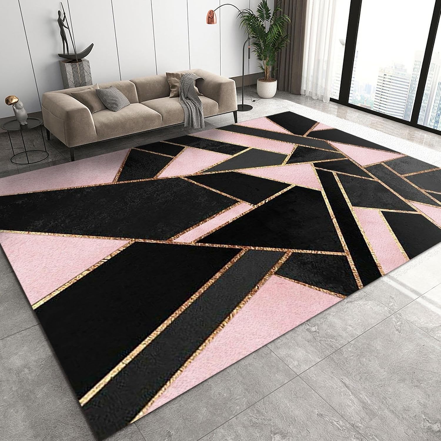 Tapis flanelle 3D et grand tapis d'éveil bébé pour chambre et salon