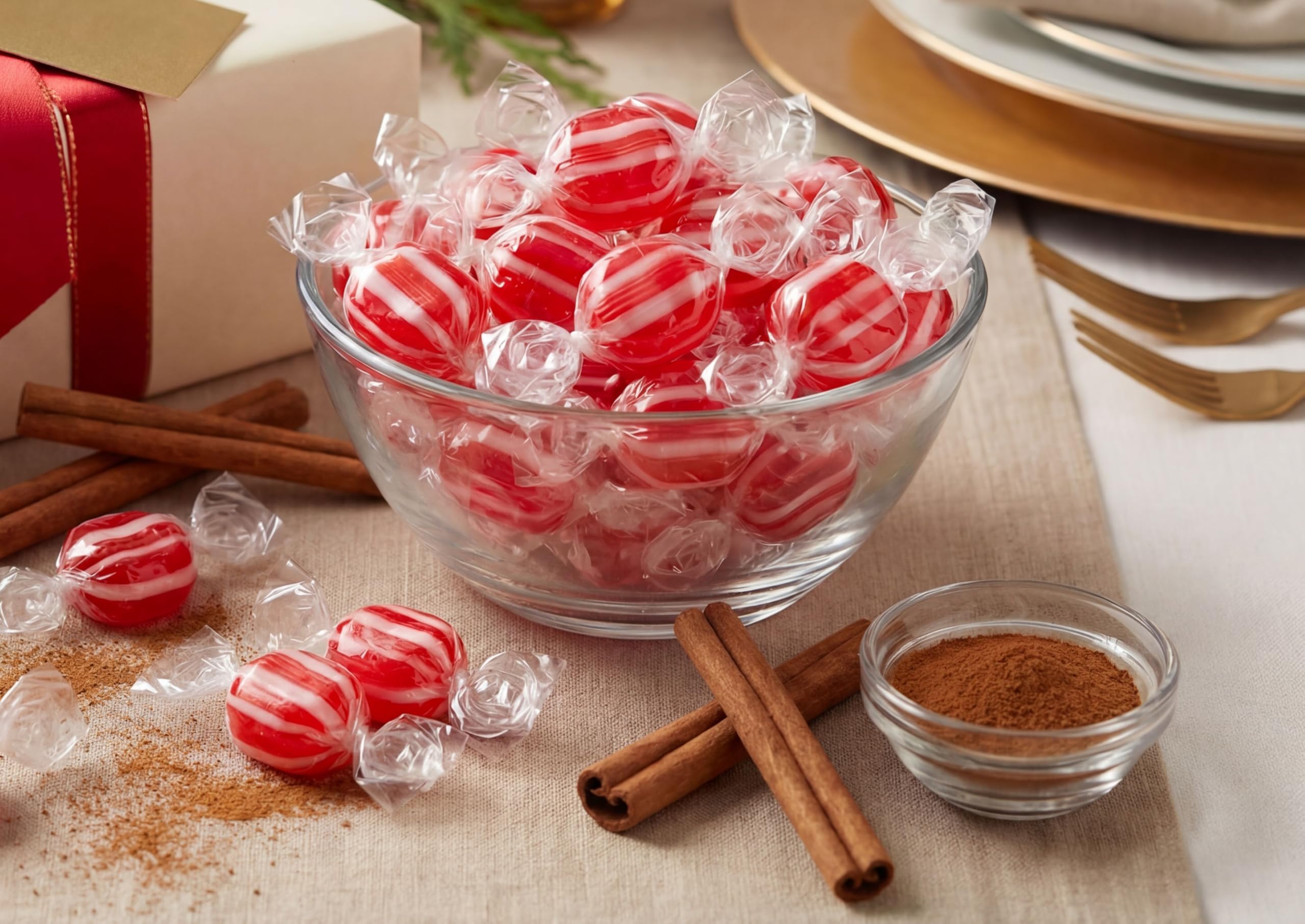 Amazon.com : Striped Cinnamon Discs Hard Candy 1 lb Bulk Bag