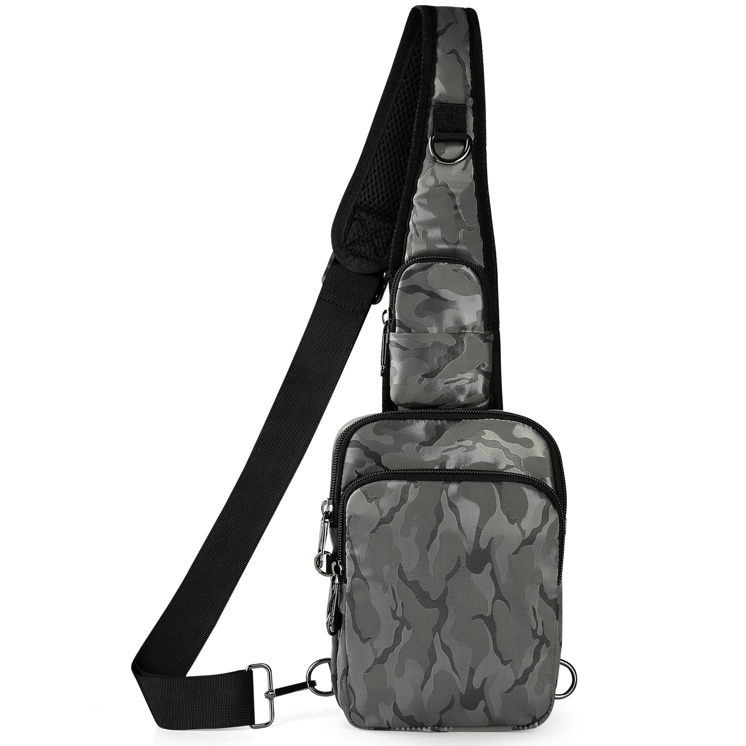 Borsa a tracolla anti furto, borsa a tracolla da uomo e da donna, impermeabile, piccola borsa a tracolla con chiusura lampo e blocco RFID