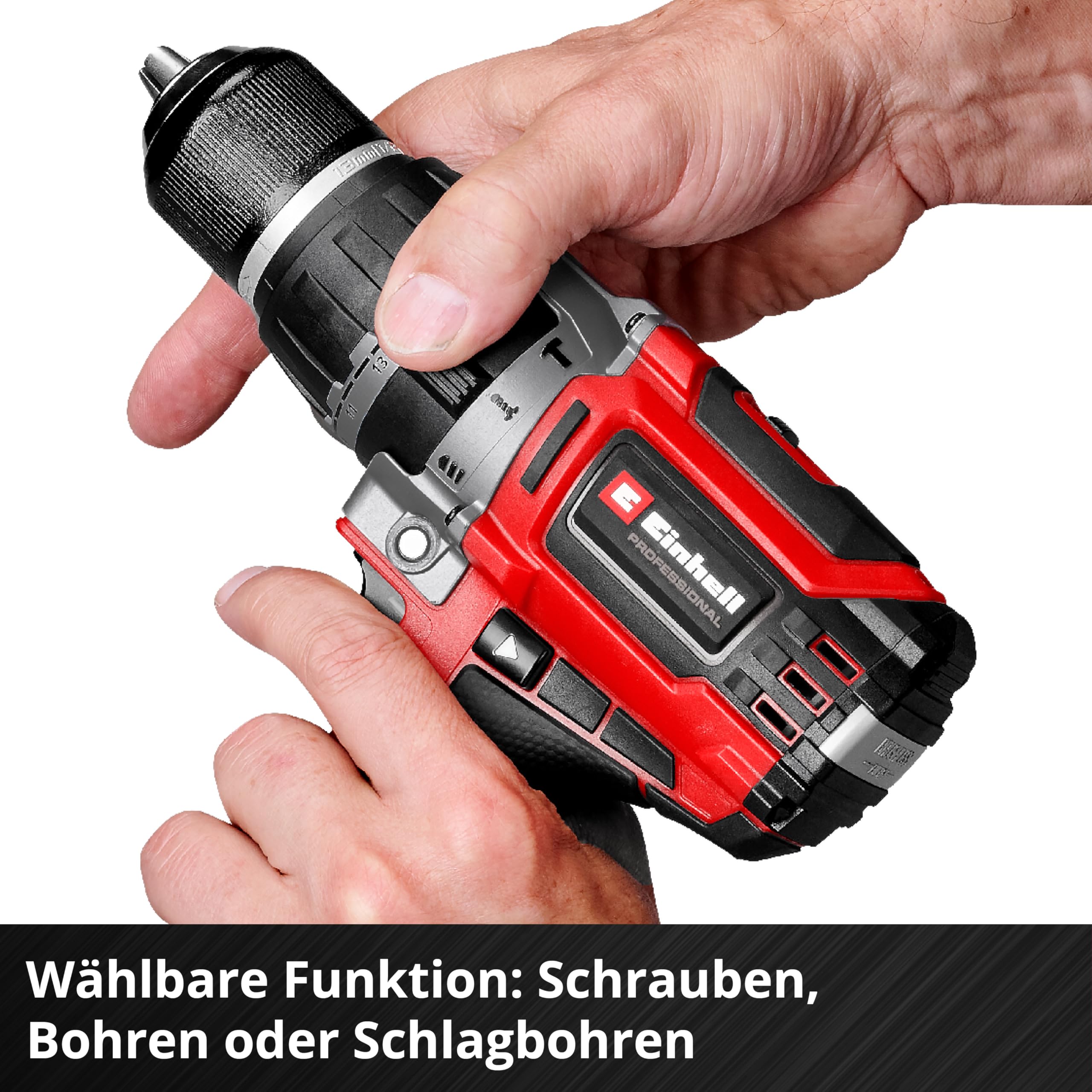 Einhell Professional TP-CD 18/70 Li-i BL Akku-Schlagbohrschrauber 18V Brushless 70 Nm 13 mm Bohrfutter 2x 2,0 Ah Akkus Ladegerät E-Case