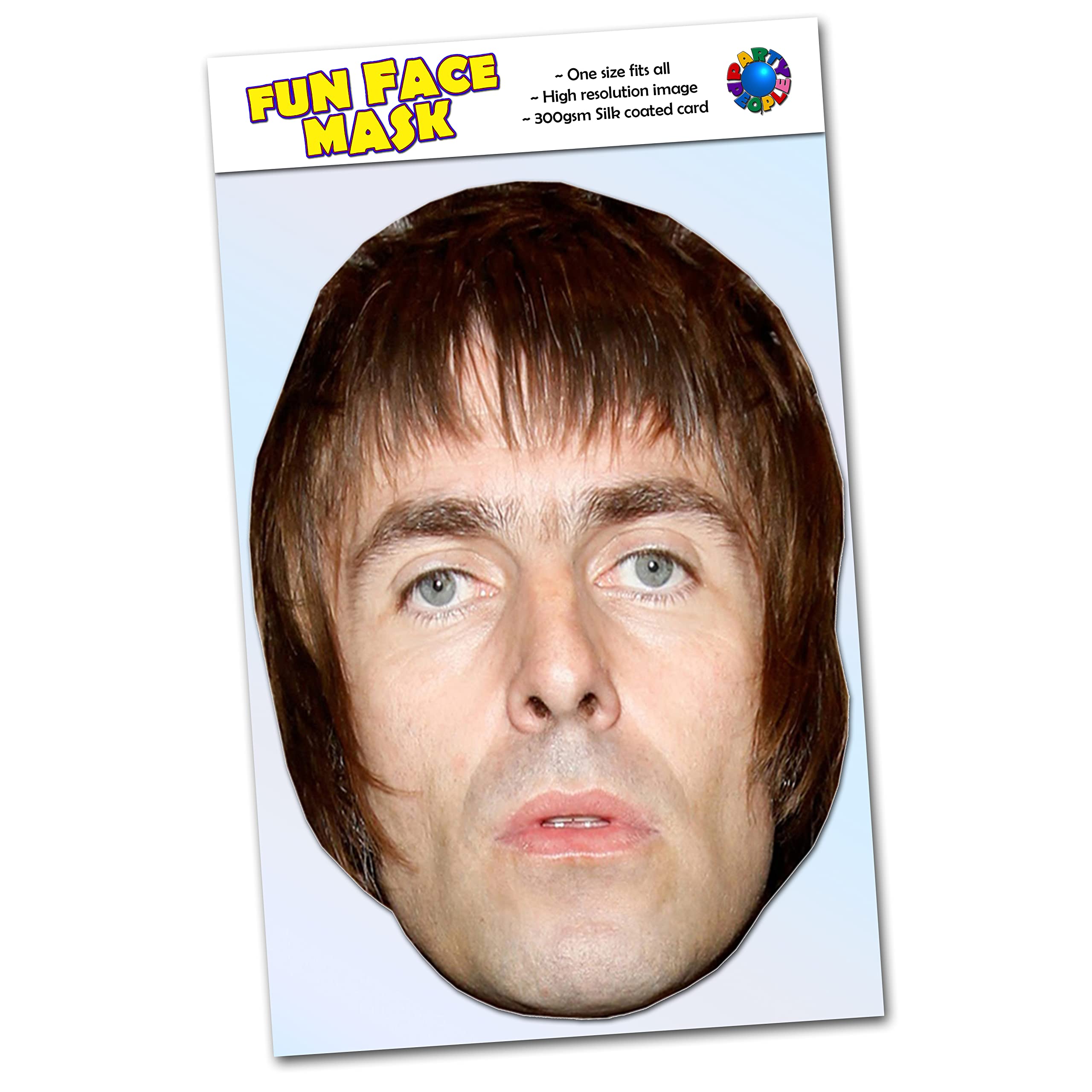 Party People 1 x Liam Gallagher - Celebrity Face Mask - Ready To Wear - Liam G