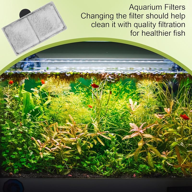 6PCS Filter Cartridges 3.7x2.1 Inch Replacement Filter Compatible with EF-S, Top Fin, BF5 BETTAFLO, Silenstream PF10 for Aquarium Fish Tank Water Filtration