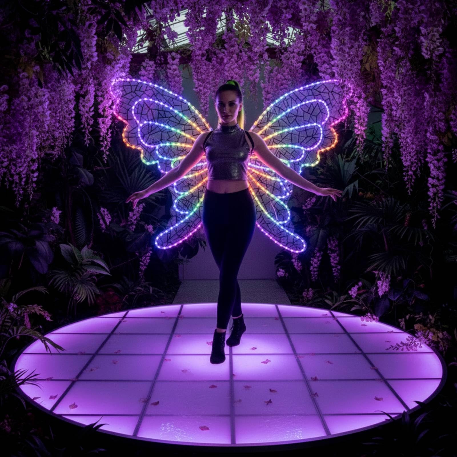 con LED Multicolore Appendici LED Luminose Costume per Cosplayer