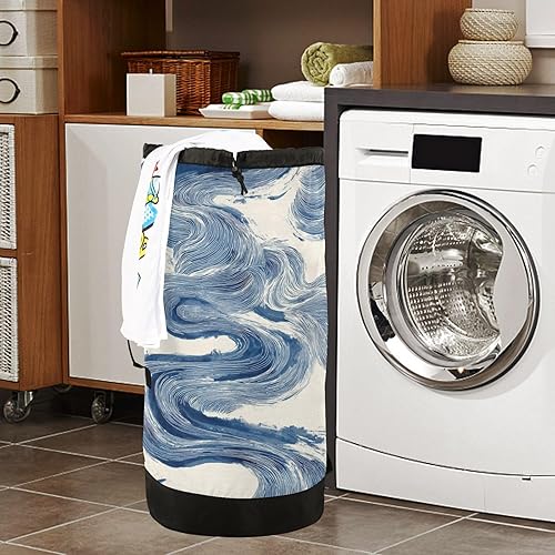 Vista 223 de Mochila de lavandería con correas ajustables para el hombro, bolsa de lavandería sucia para viajes, campamento, universidad, resistente, Rosa floral