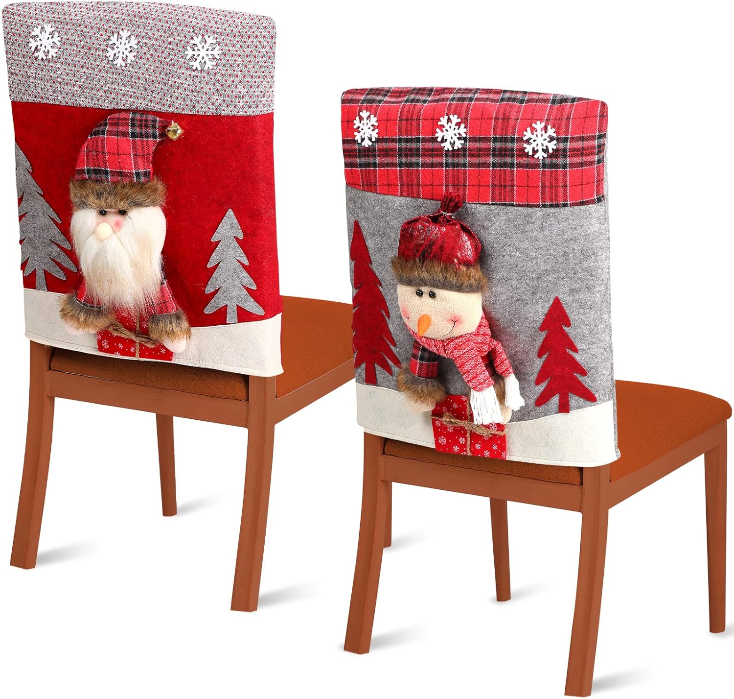 Christmas Chair Back Covers Dining Table Chair Slipcovers