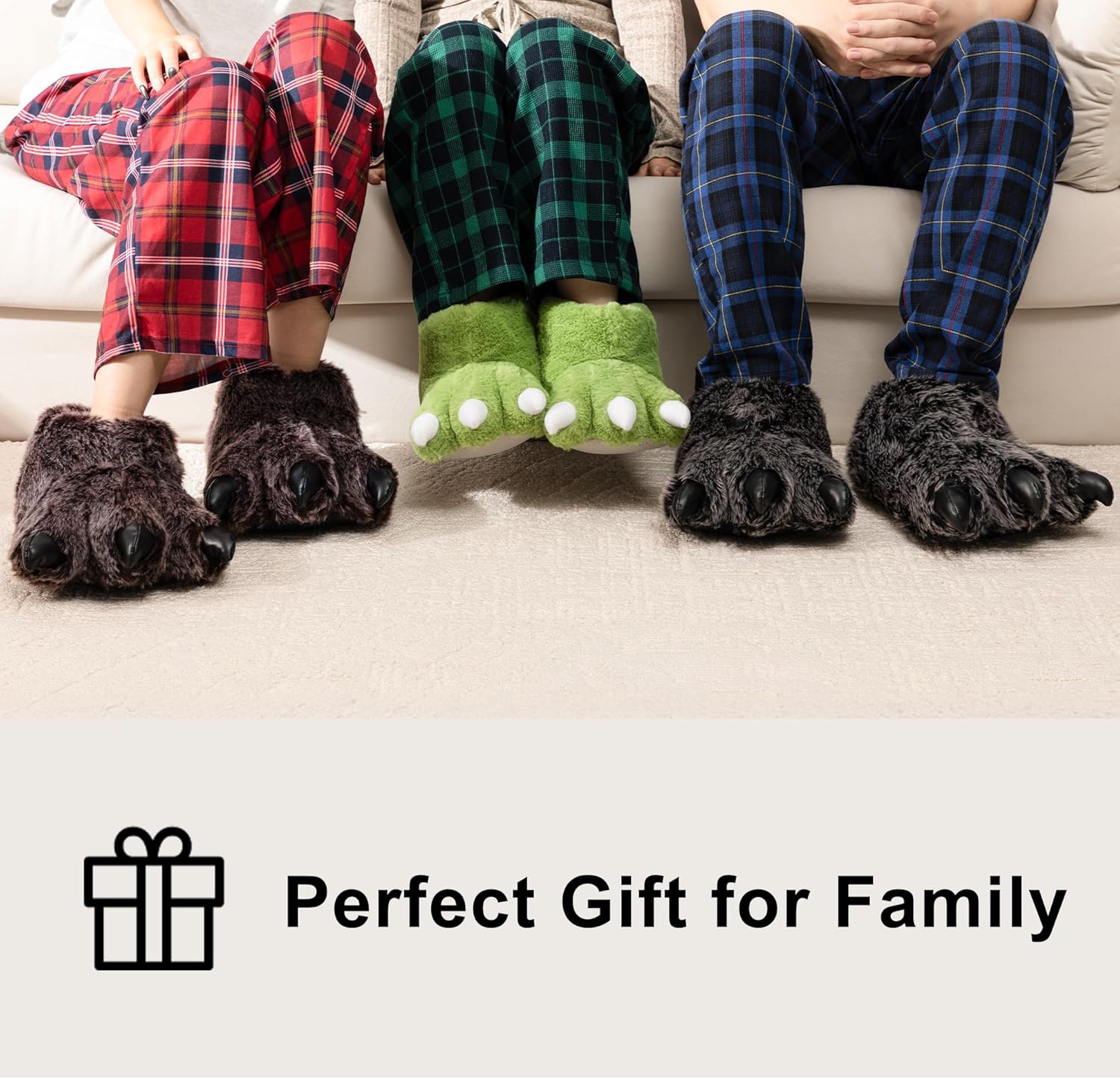 ULTRAIDEAS Animal Paw Slippers for Women and Men, Funny Claw Slippers for Adult and Kids, Unisex Cute Costume House Shoes - Image 4