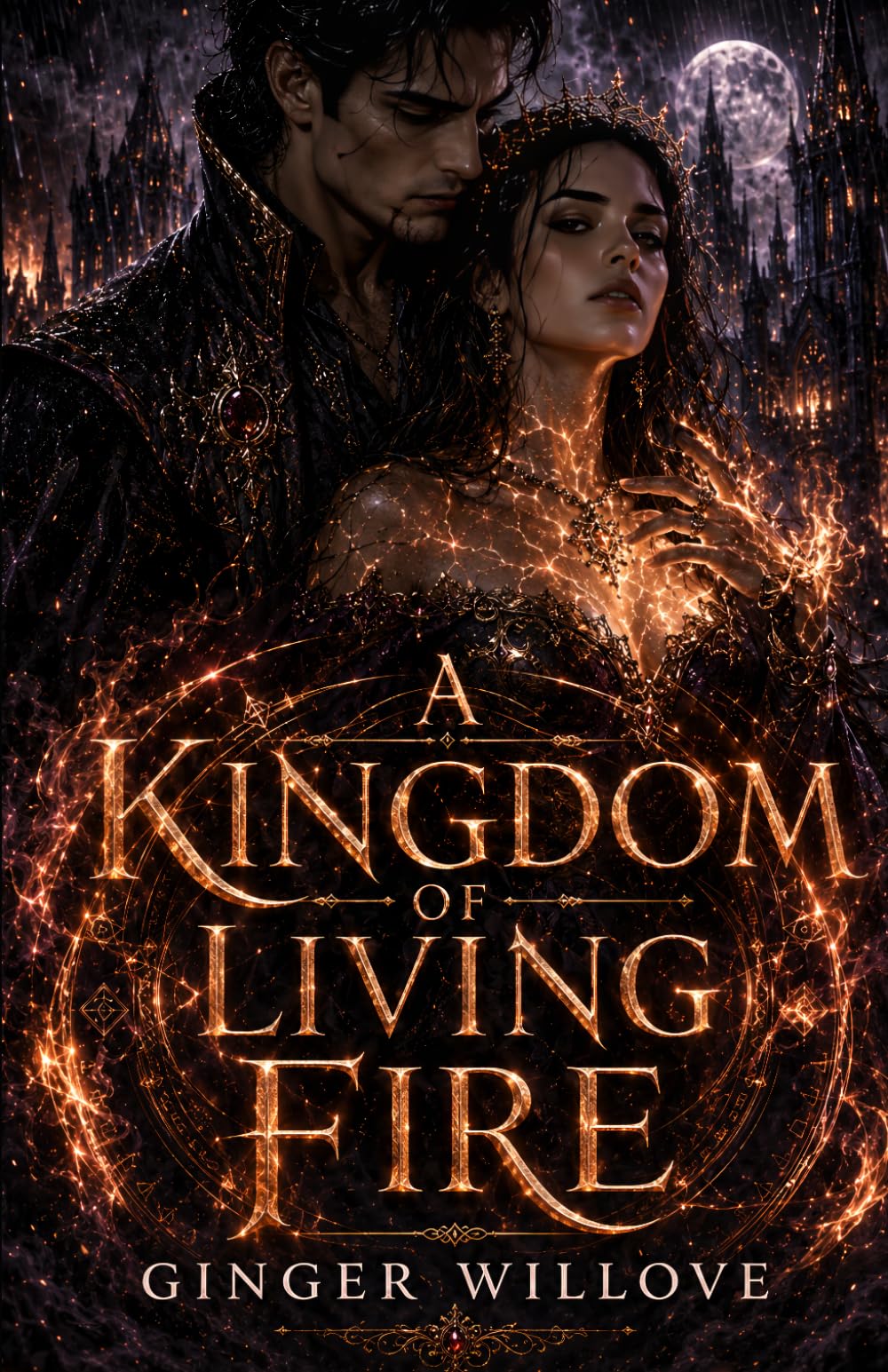 A Kingdom of Living Fire: A Dark Vampire Fated Mates Romance Finale (Silvermere Chronicles)