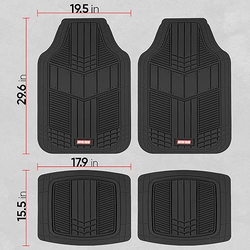 Miniatura 6 de Motor Trend DualFlex - Alfombrillas de goma de dos tonos con forro de carga para maletero, delantero y trasero, se adapta a la mayoría de