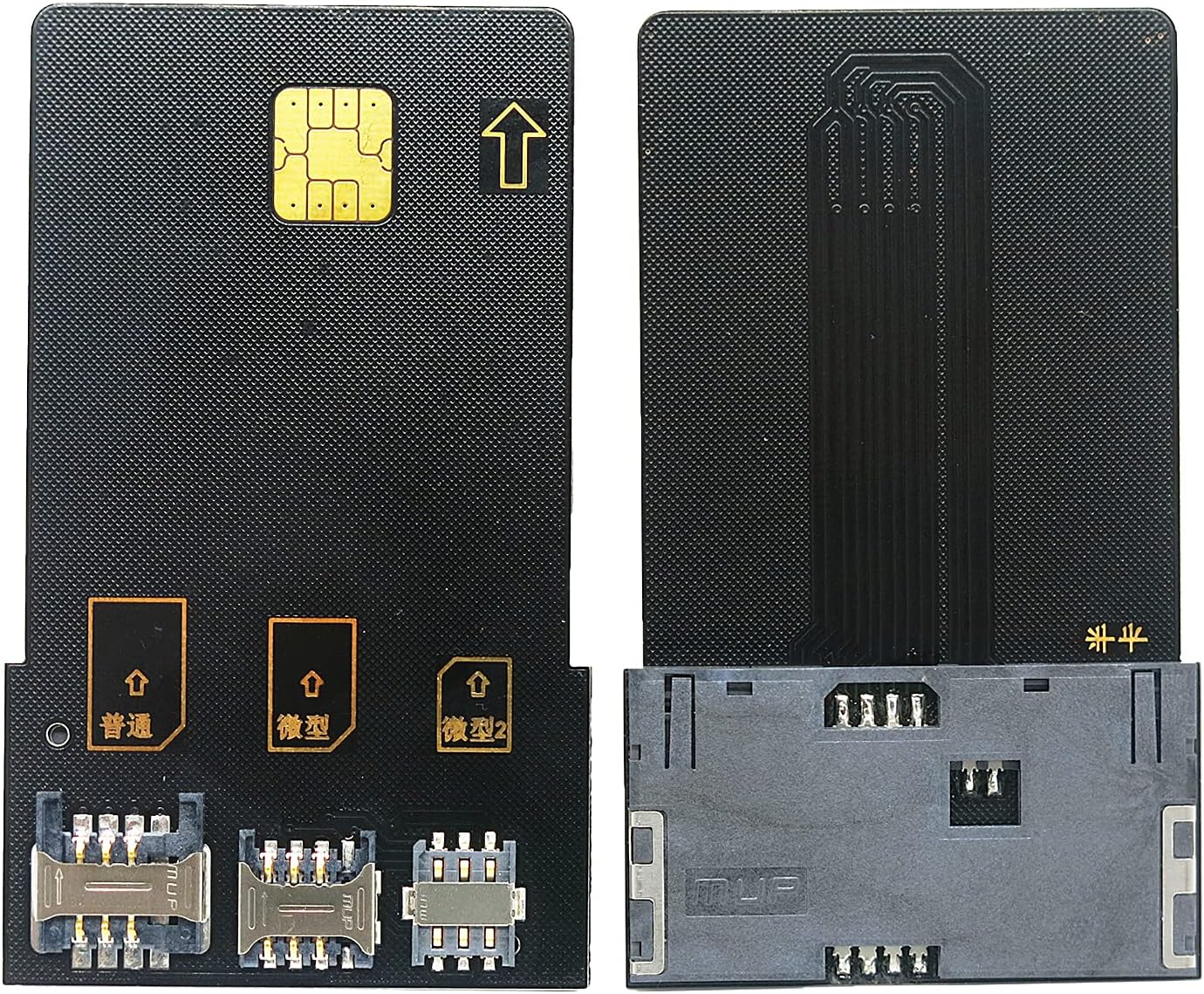 4 in 1 smart Card sim Card Adapter for IC Card, SIM Card with 2FF 3FF 4FF Mini Micro Nano Size