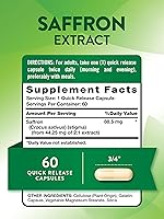 Vista 2 de Nature's Truth Suplemento de extracto de azafrán Cápsulas concentradas Sin OMG y sin gluten