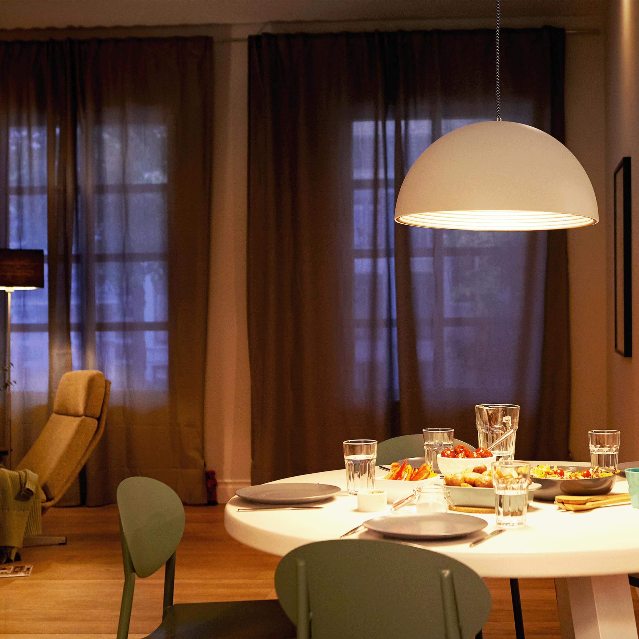 LEXMAN - 16er-Set LED-Lampen - 16 x LED Glühbirnen E27-806 LM - 5,9W entsprechend 60W - Ø 95 mm - 2700K - Warmweiß