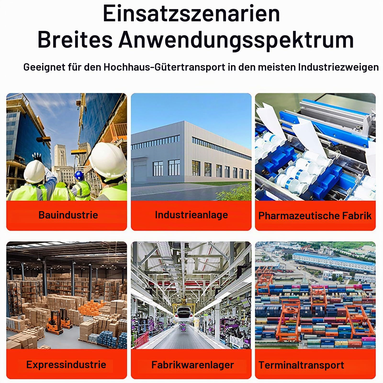 Elektrische Hebebühne, wandmontierter Lastenaufzug, verstellbare Höhe 6,6–32,8 Fuß, max. Anstieg 6 m, robuster elektrischer Hebezeug für Fabriken