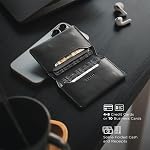 VULKIT Slim Minimalist Card Holder RFID Blocking Leather Credit Card Holder Front Pocket Wallet Magnetic Closure