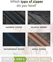 Vista 3 de ZlideOn Reemplazo de Tirador de Cremallera - Negro, Estrecho (L) - Deslizador de Reemplazo Instantáneo de Cremallera