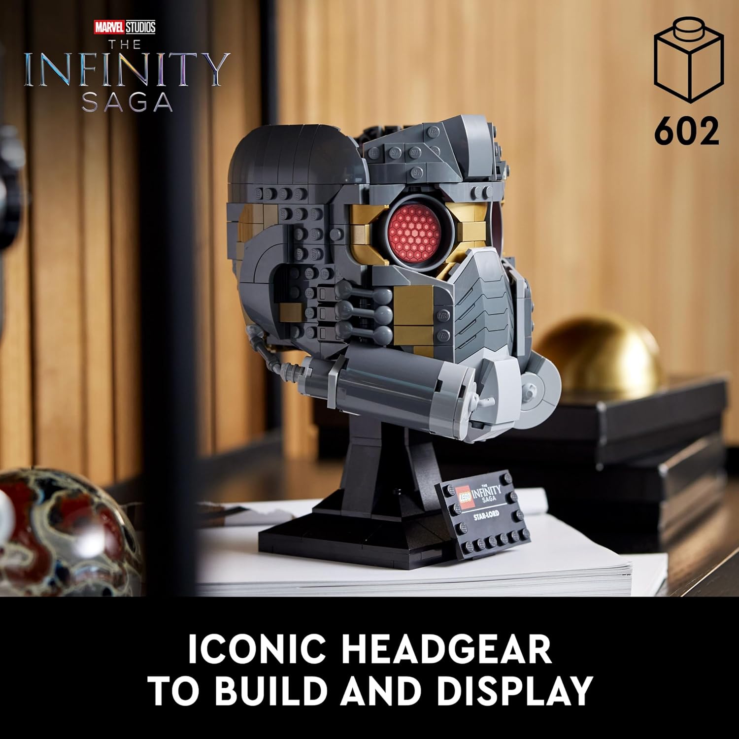 LEGO Super Heroes Marvel Star Road Helmet 76251 Toy Block Present Model American Comic Super Hero Interior Boy Adult