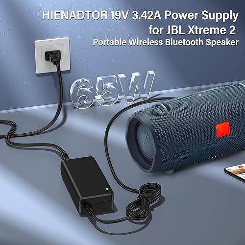 Miniatura 3 de Reemplazo de 19 V para JBL Xtreme 2 Cargador Cable de alimentación para JBL Boombox, Xtreme, Extreme Portable Wireless Bluetooth impermeable