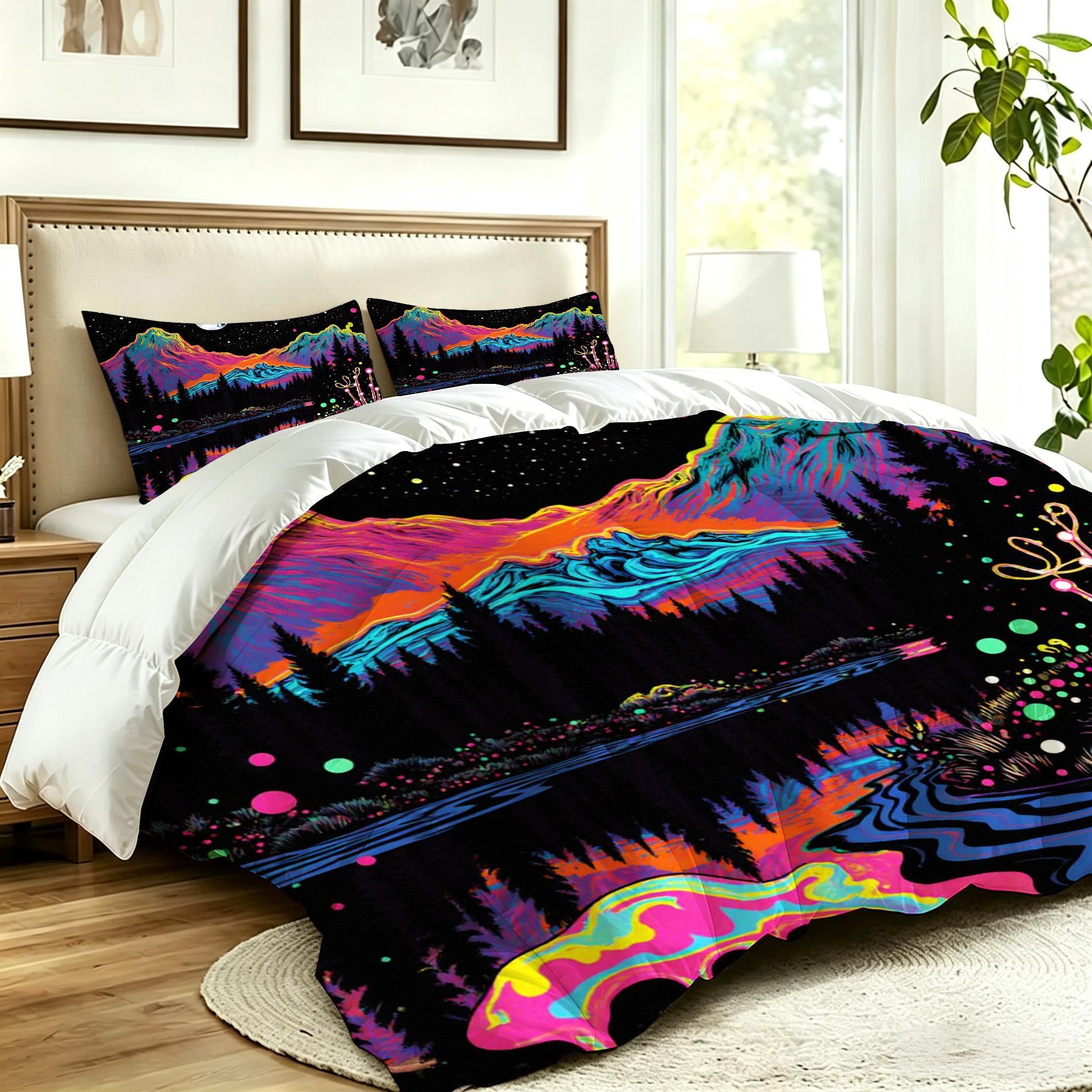 Edredón Cama 90, 150x200 cm, Cuadro de Colores, CQ579