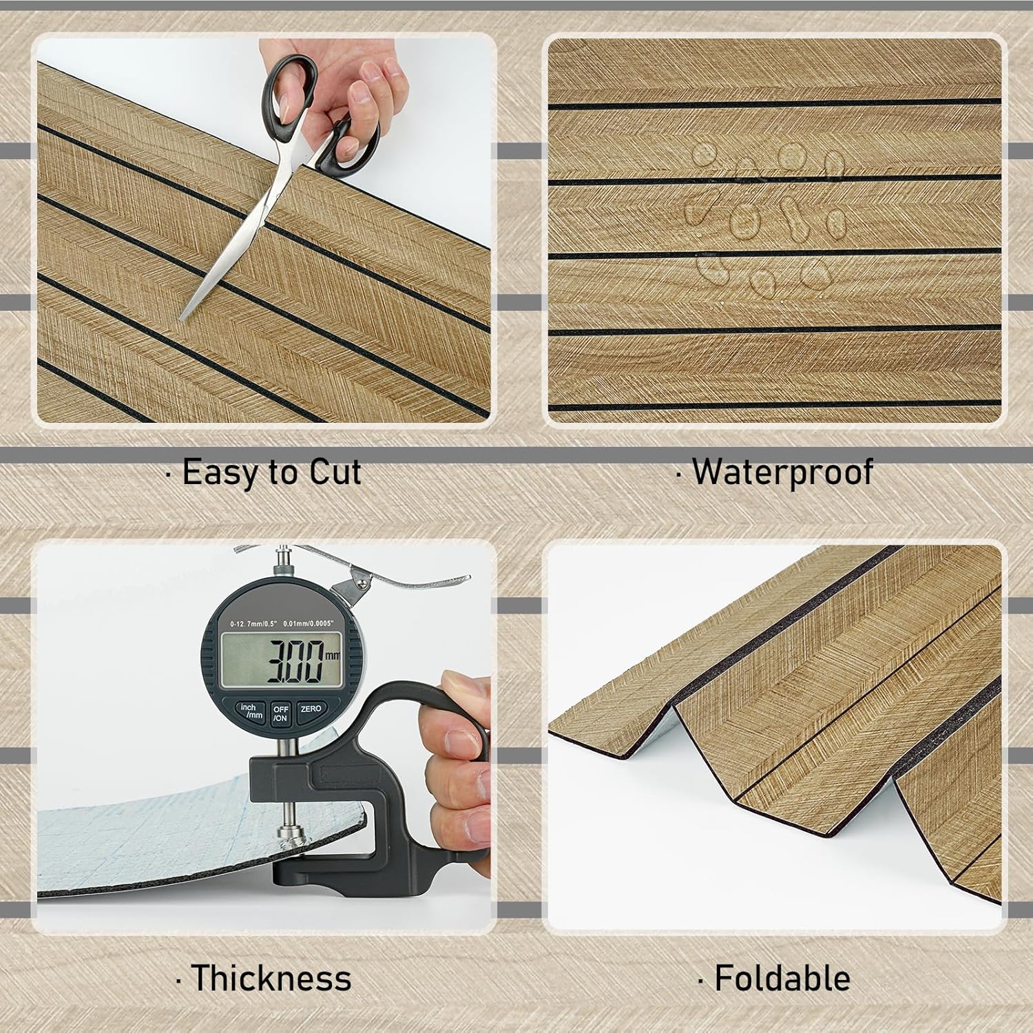 Wallercity Thick Brown Slats Wood Grain Wall Panels 11.7''x118'' Peel and Stick Sound Absorption 3D Wood Panels Vinyl Self Adhesive Waterproof Flexible Wooden Fence for Bedroom Living Room Wall Decor