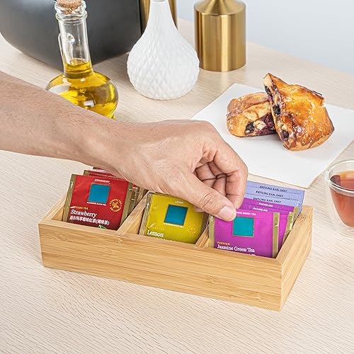 Miniatura 5 de Restaurantware Organizador de condimentos de café de 9.5 x 4.25 x 2 pulgadas, 1 organizador rectangular de crema, 3 compartimentos, resistente a