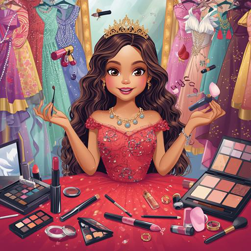 Beauty Fashion Salon Makeup Dress Up Studio Girls