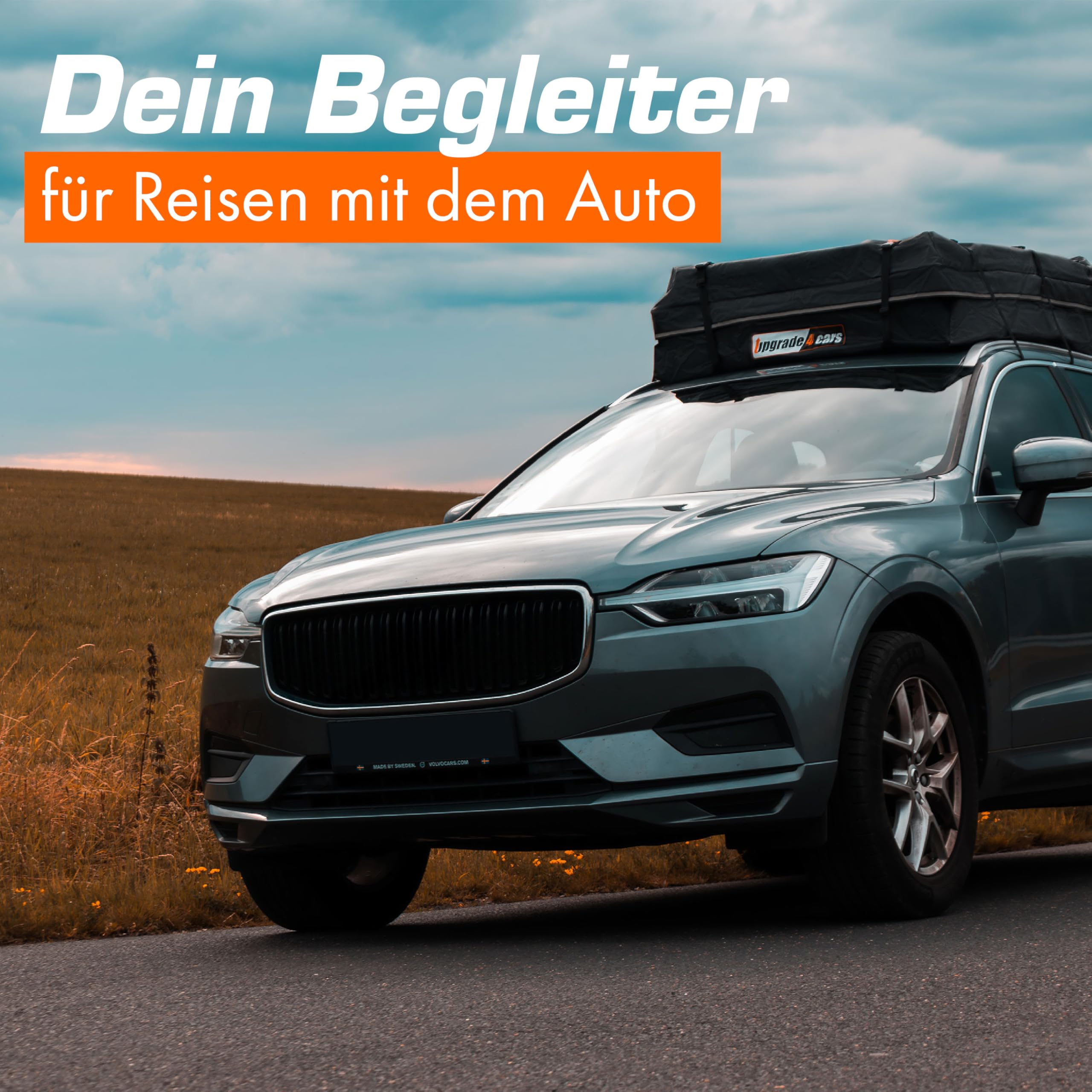 Upgrade4cars Auto Dachbox mit Träger Set | Dachgepäckträger 566 Liter ohne Reling Inkl. Zubehör | Dachkoffer Universal 130 x 110 x 40 cm | Autozubehör Geschenke für Frauen Männer