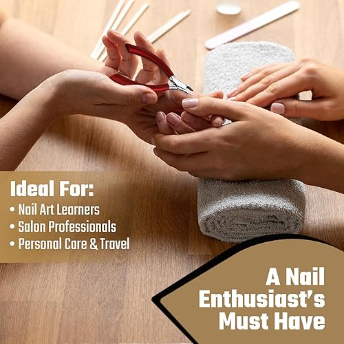 Miniatura 5 de FERYES Cortador de cutículas de 12 mandíbula tu mejor recortador de cutículas antideslizante para uñas perfectas, cortaúñas de media mandíbula