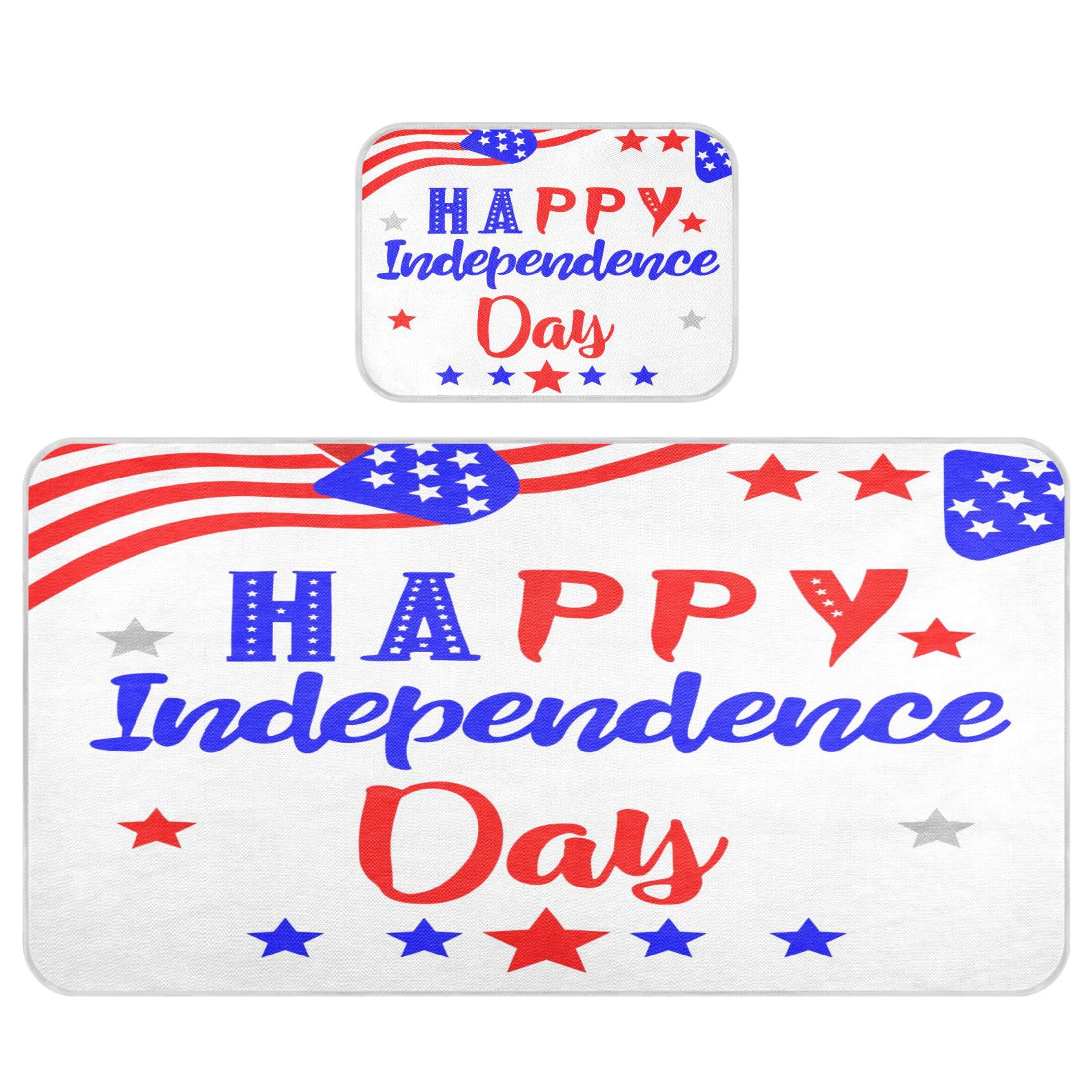 Takiito Independence Day Baby Cooling Mattress Pad, Soft & Breathable Cooling Mat Keep Baby Cool in Summer 28x52 in, Nursery Essential