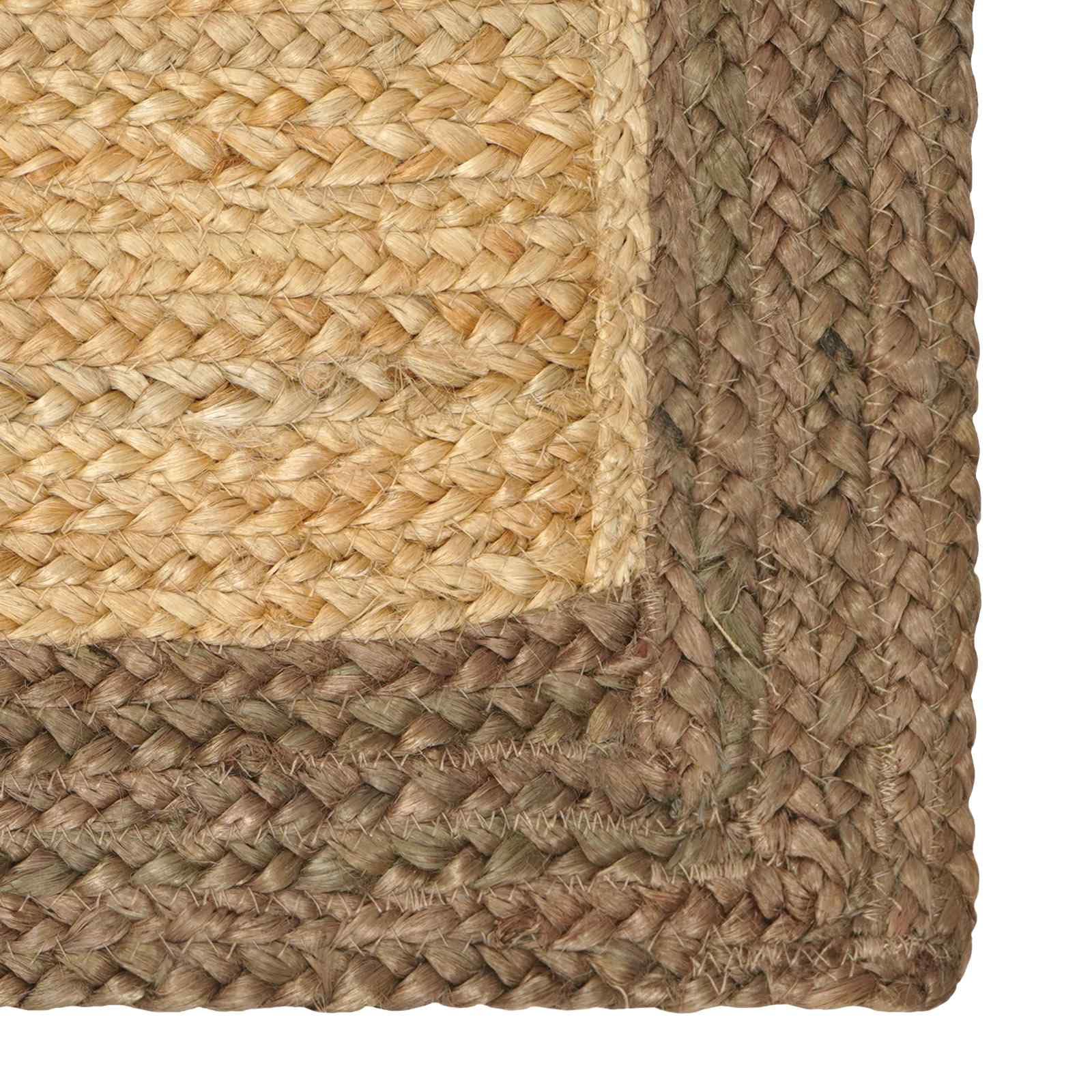 Tapis de couloir en jute gris 60 x 250 cm – Tapis naturel moderne fait à la main pour salon, couloir et cuisine – Tapis tissé rectangulaire robuste en fibre naturelle