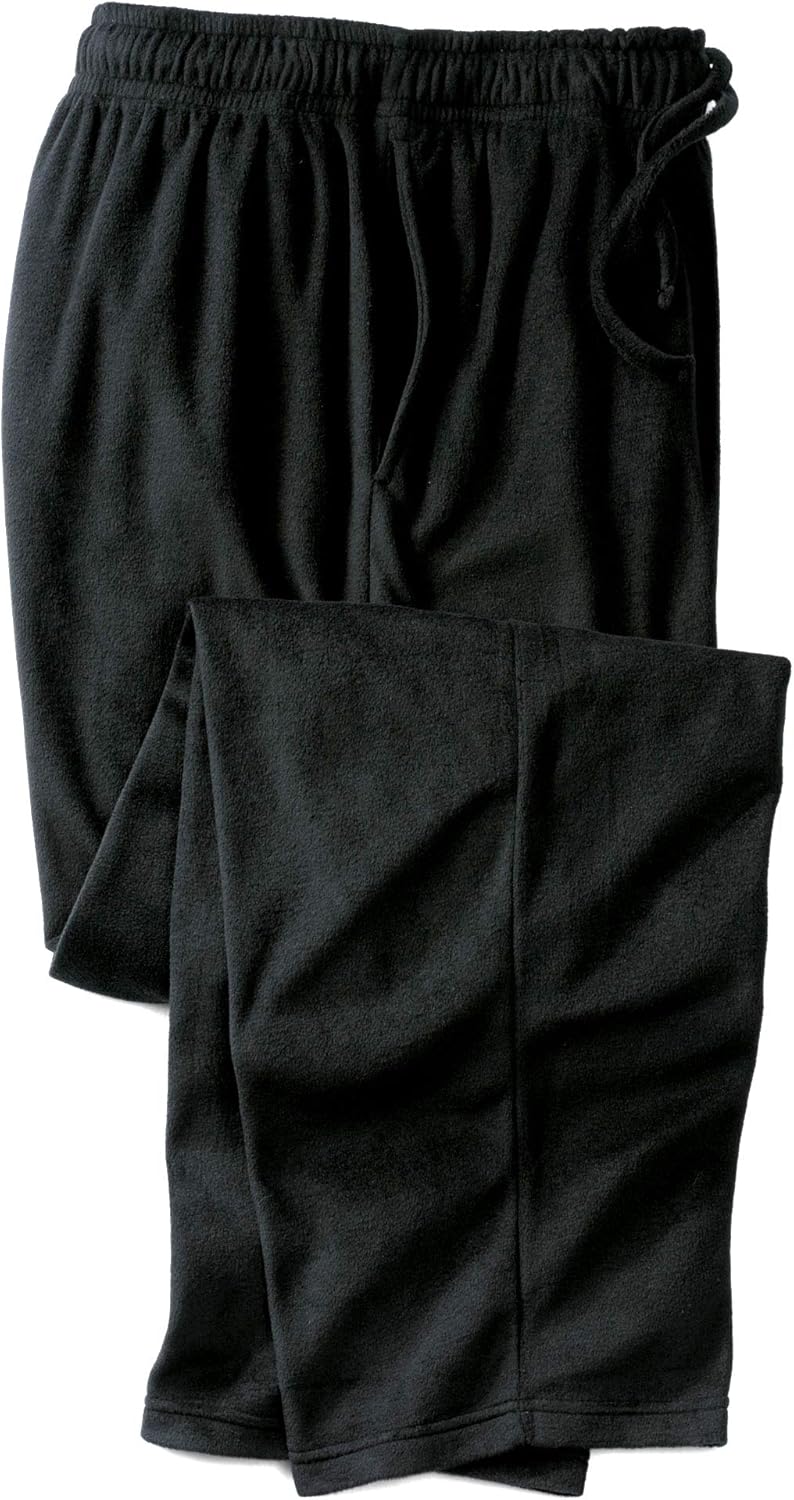 KingSize Men's Big & Tall Solid Microfleece Pajama Pants