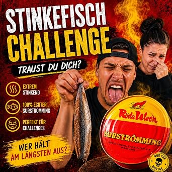 Surströmming Röda Ulven 300 g Tin (Fermented Herrings) - 400 g / 300 g Fish