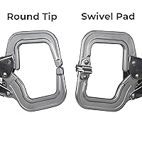 Vista 8 de Strong Hand Tools PR115S Alicates con abrazadera en C de bloqueo, 11 pulgadas, punta giratoria, profundidad de garganta 3-1/4 pulgadas, apertura