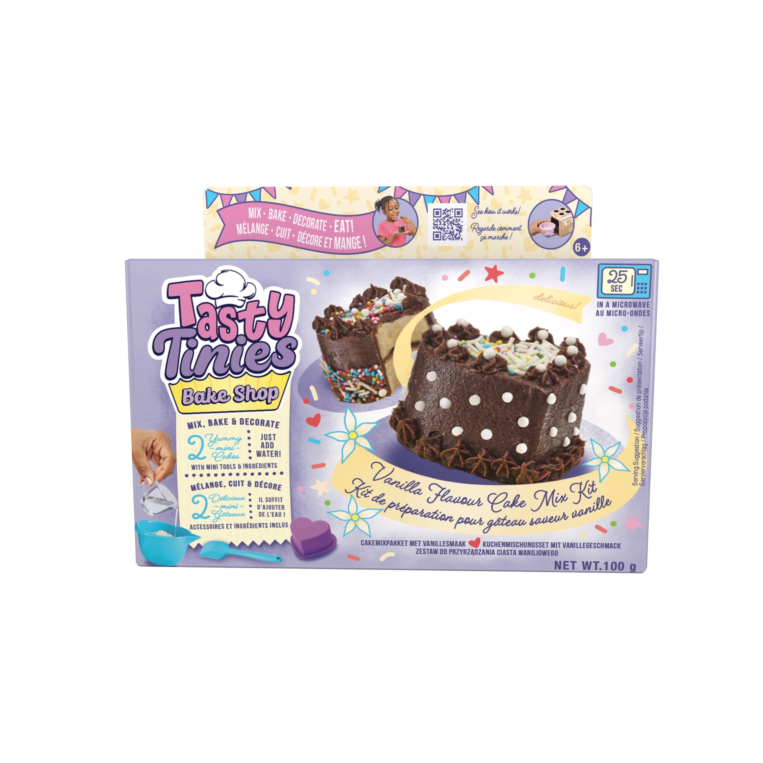 Tasty Tinies (1 L) Choc Cake, Choc Frost, Rosa Spr