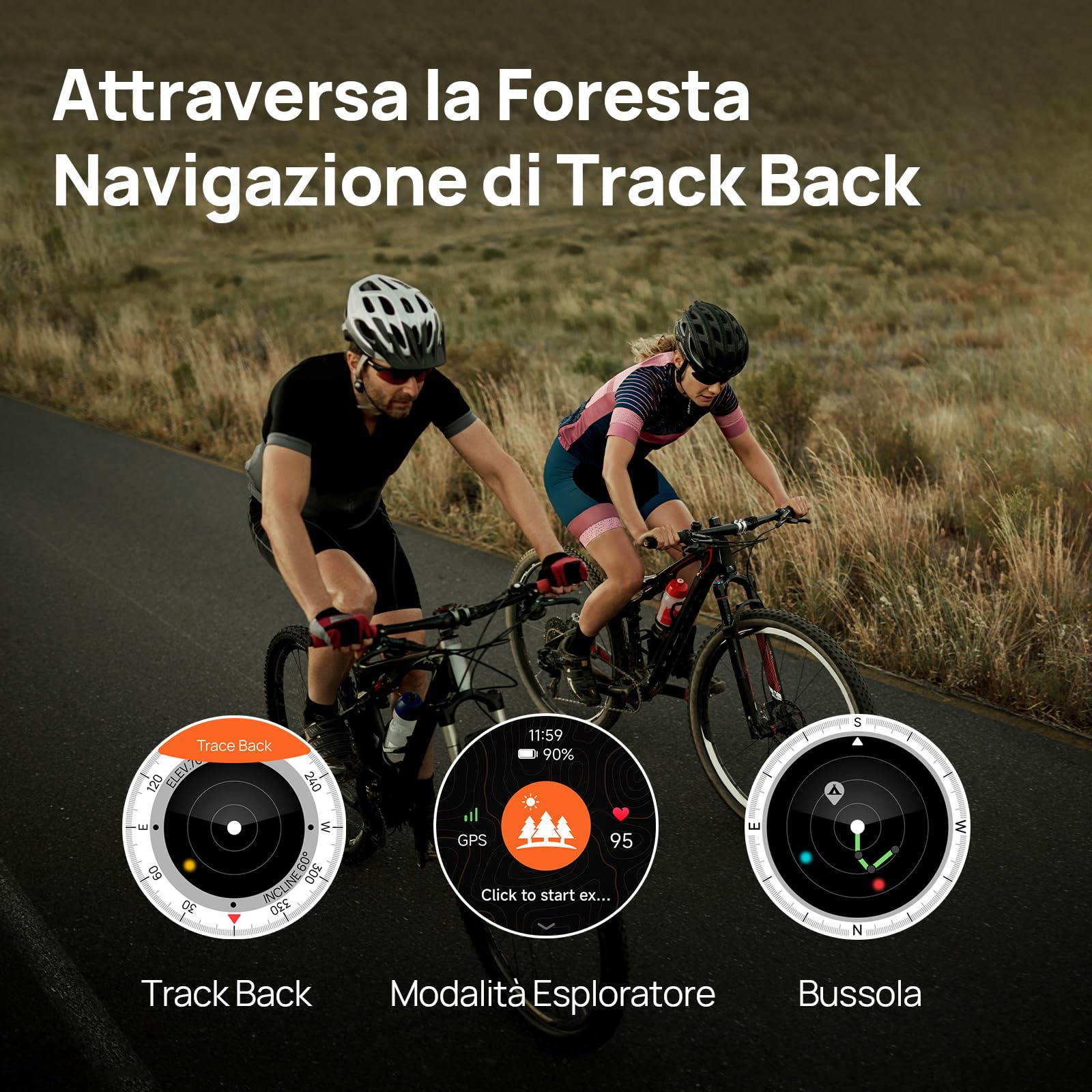 Mibro GS Explorer S GPS militare Smartwatch con Bi-Band GNSS,10 ATM Impermeabile per Subacquea, Autonomia 20 Giorni e Chiamate Bluetooth,1,32"AMOLED Perfetto per Avventura,Corsa,Ciclismo e Trekking