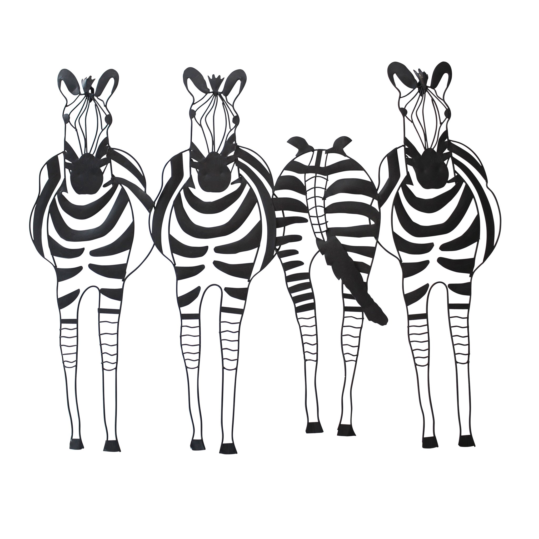 Design Toscano Static Stripes Sculptural Zebra Wall Frieze