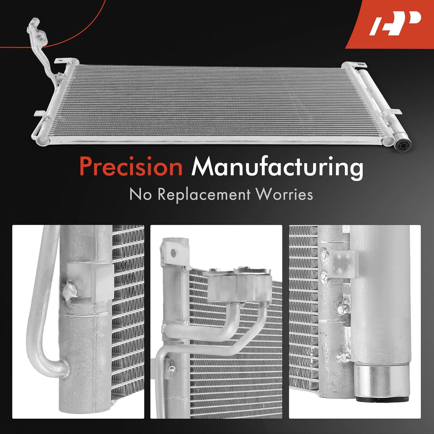 A-Premium Air Conditioning A/C Condenser Compatible with Kia Stinger 2018-2021 2.0L 3.3L, Stinger 2022-2023 3.3L & Genesis G70 2019-2021, Replace# KI3030151