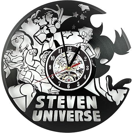 Steven Universe Vinyl Record Clock: A Time-Twister for Cartoon Aficionados