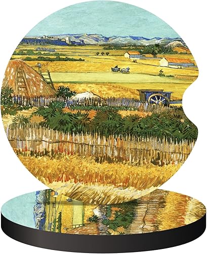 Miniatura 8 de Portavasos para automóvil, posavasos para portavasos de automóvil, 2 piezas universales antideslizantes para automóvil, bonitos posavasos con muesca