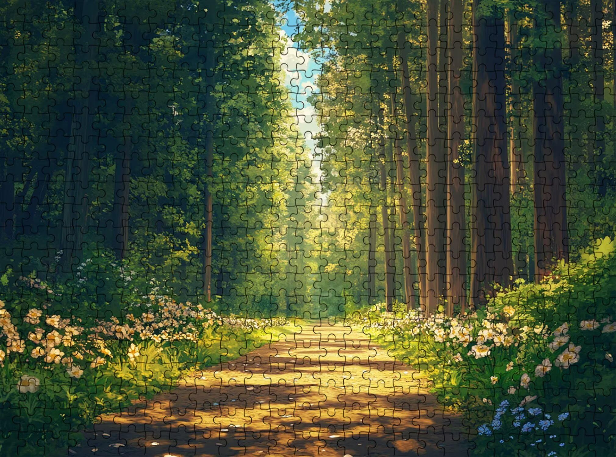 Puzzle 6000 Pezzi Classici, Puzzle fumetti foresta-3 179 x 105 cm, Gioco Educativo e Antistress in Legno con Poster Incluso, Ttività DIY per Famiglia,Regalo per Appassionati, Decor Parete Casa, f0-676