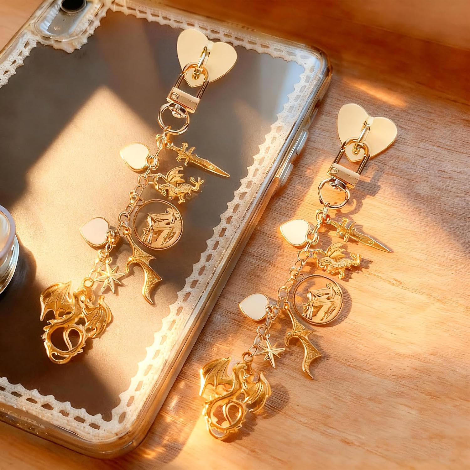 Fantasy Charm Chain for Kindle - Fantasy Chain Bracelet Strap Decorating Accessories, Gift for E-Reader Book Lover - Image 6