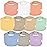 DiaperSquad\'s 10-Pack Baby Bibs for Drooling and Teething, Bibs for Boys, Baby Girl - Solid Cotton Baby Drool Bibs (Pastel Traditional - 100% Muslin)