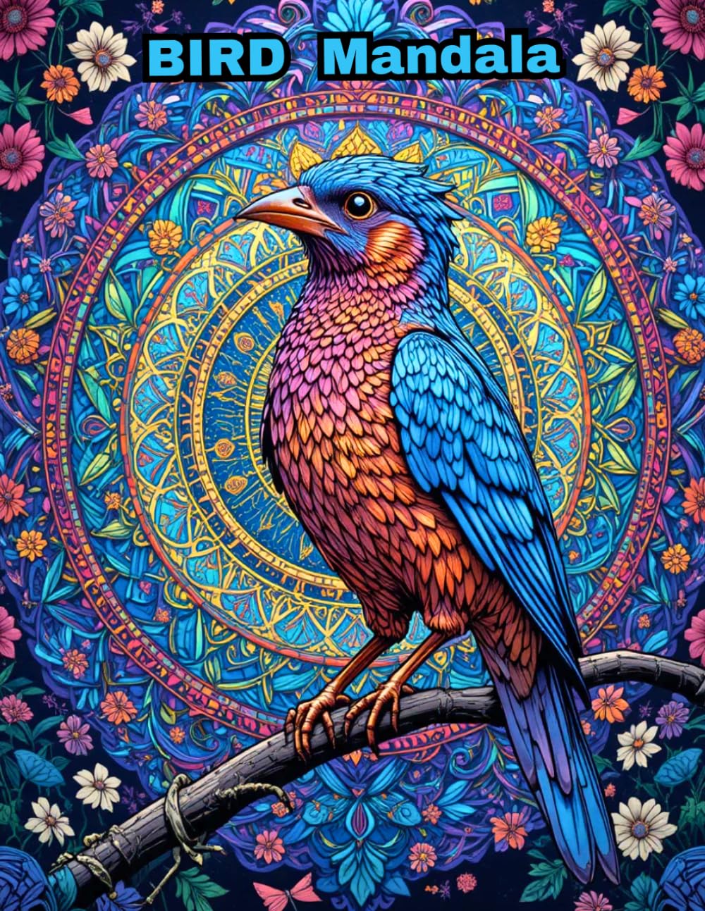 Avian Mandalas: A Stress Relief Adult Coloring Book Featuring 50 Unique Bird Designs for Relaxation and Mindfulness