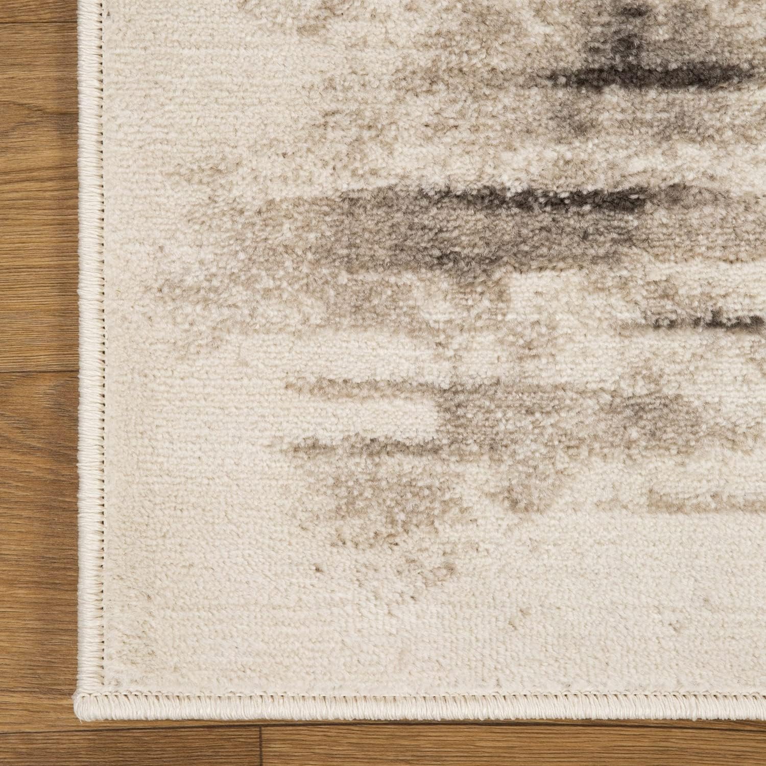 Superior Indoor Large Area Rug, Washed Brick Style, Floor Throw Decor for Bedroom, Kitchen, Office, Dining/Living Room, Dorm, Playroom, Entryway, Jute Backing, Culver Collection, 2.7' x 8', Chocolate