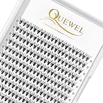 QUEWEL Cluster Lashes 240Pcs Individual Lashes 20D 0.07D Curl 12mm Knot-Free Lash Extensions Clusters Lashes Soft&Natural False Eyelashes Individual DIY Eyelash Extension at Home(20D 0.07D 12)