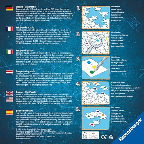 Miniatura 2 de Ravensburger Escape Kids Puzzle - Whispering Woods - Rompecabezas de 368 piezas para niños - 12957 - Una experiencia de sala de escape en forma de