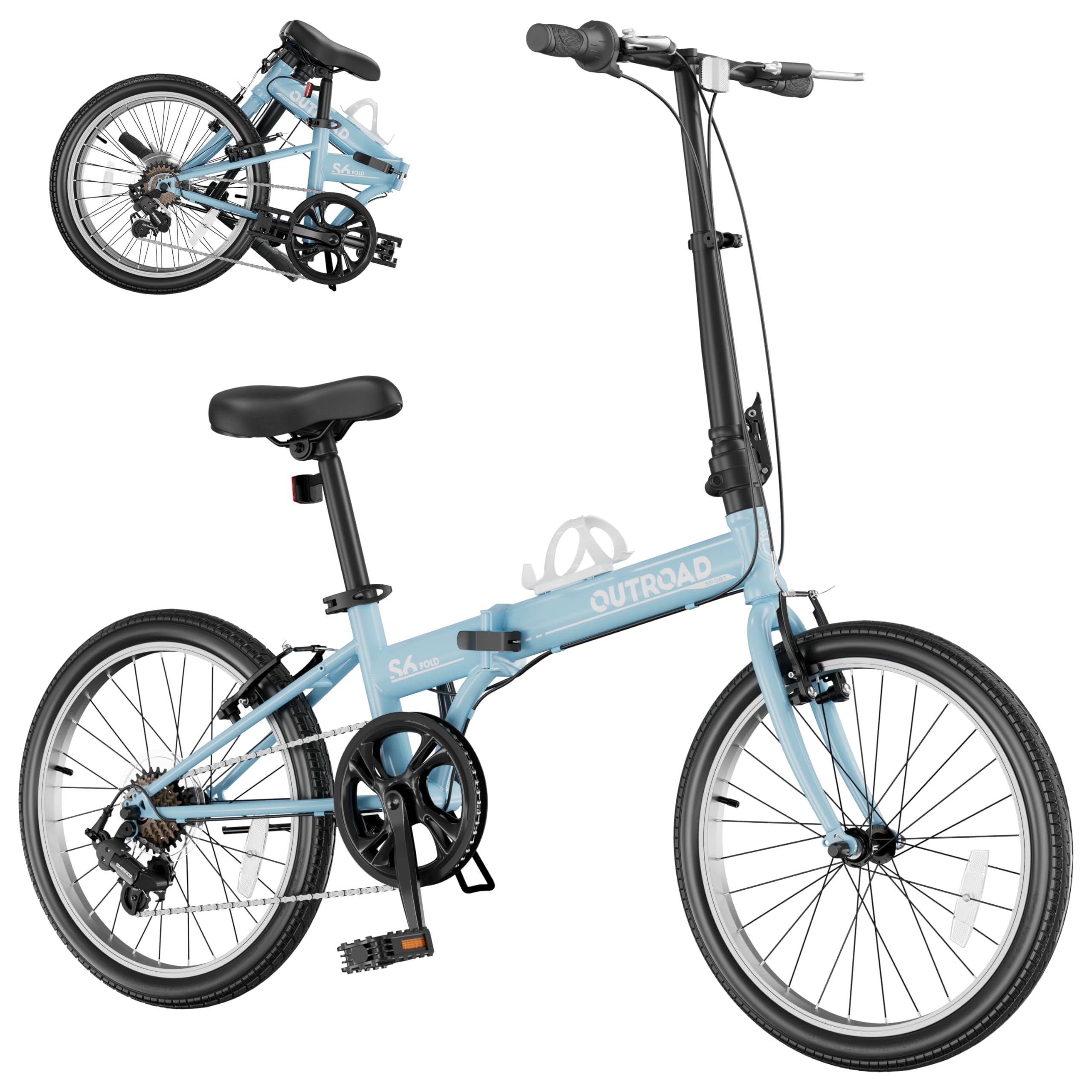 自転車本体 New Folding Bicycle 20-inch Amazon.com : MarKnig 20 inch Folding Bike, Foldable Bicycle for