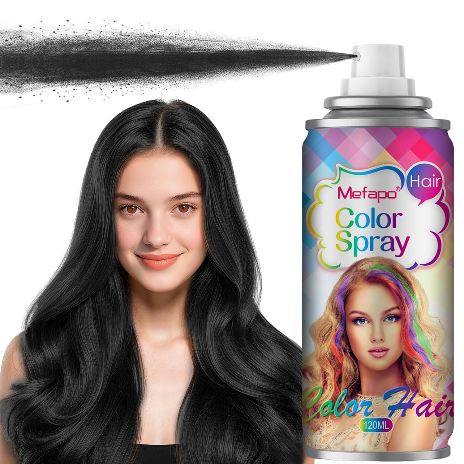 The Ultimate Review: Black Temporary Hair Color Spray (120ML) for Kids, Root Touch-Up & Halloween