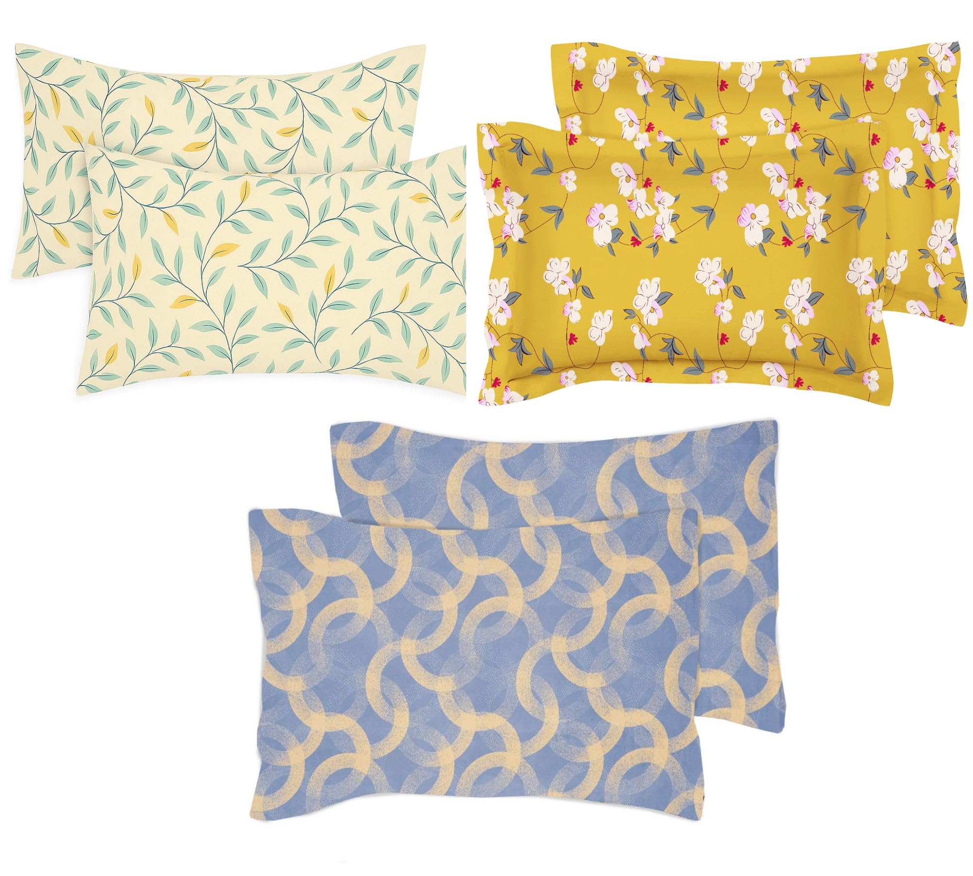Premium Cotton Pillow Covers - King Size Almond -27