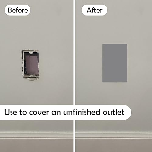 Miniatura 9 de Rubber Bond Paquete de 5 placas autoadhesivas de goma para toma de corriente de pared, fácil de aplicar, parche de agujero para paneles de yeso,