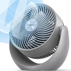 Dreo Ventilador para quarto, circulador de ar de mesa para toda a sala, 28 polegadas, fluxo de ar forte de 12,2 m, inclinação ajustável de 120°, baixo ruído de 28 db, silencioso, 3 velocidades, 2025