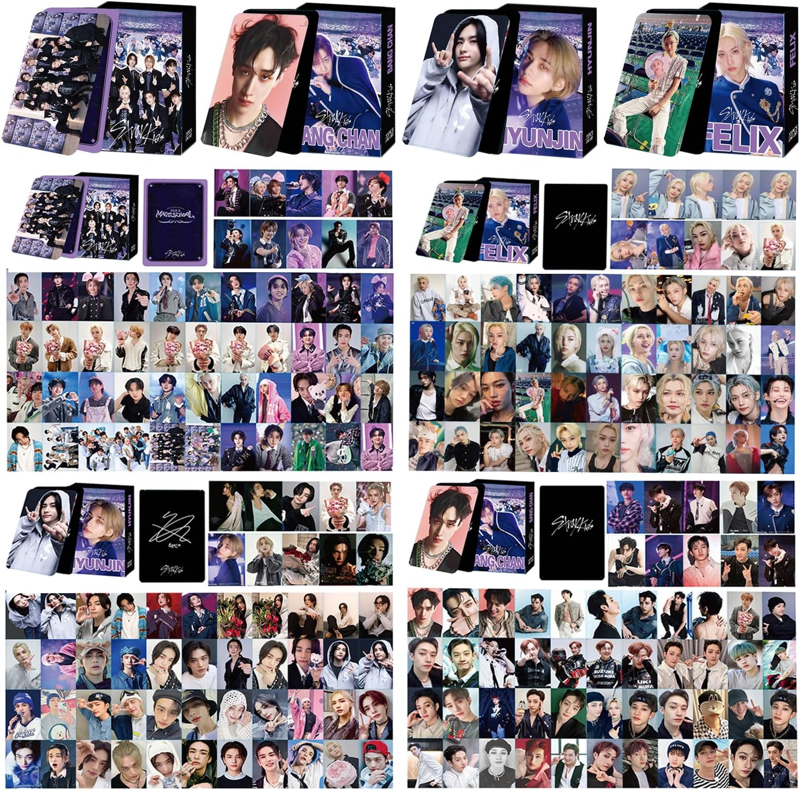 Musolaree Stray Kids Maniac Fotokarten 55 Stück, Kpop, Stray Kids